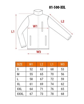 NEO tools 81-500-XXL bluza/bluza z kapturem