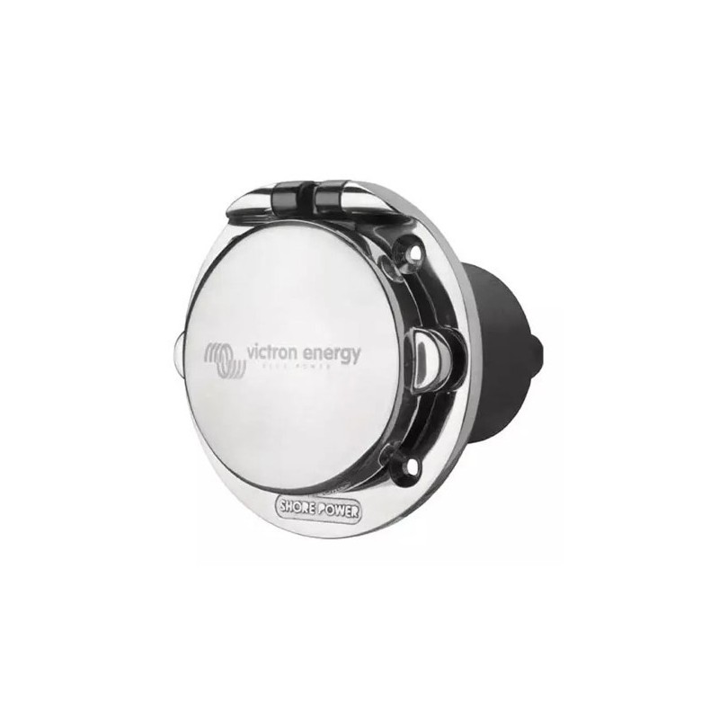 Victron Energy Power Inlet Stainless with Cover 16A/250Vac (2p3W)