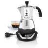 Kawiarka elektryczna BIALETTI Moka Timer (365 W kolor srebrny) (WYPRZEDAŻ)