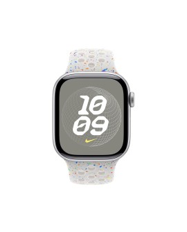 Opaska sportowa Nike do Apple Watch 40 mm Pure Platinum (S/M)