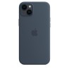 Apple Original iPhone 14 Plus Silikon Case mit MagSafe Sturmblau