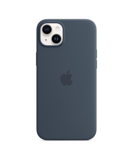Apple Original iPhone 14 Plus Silikon Case mit MagSafe Sturmblau
