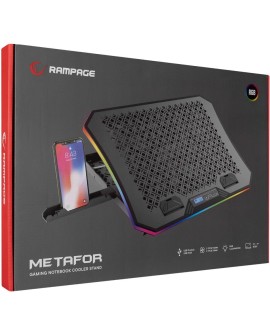 Podstawka chłodząca pod laptopa - Rampage METAFOR (AD-RC34) 10"-19"