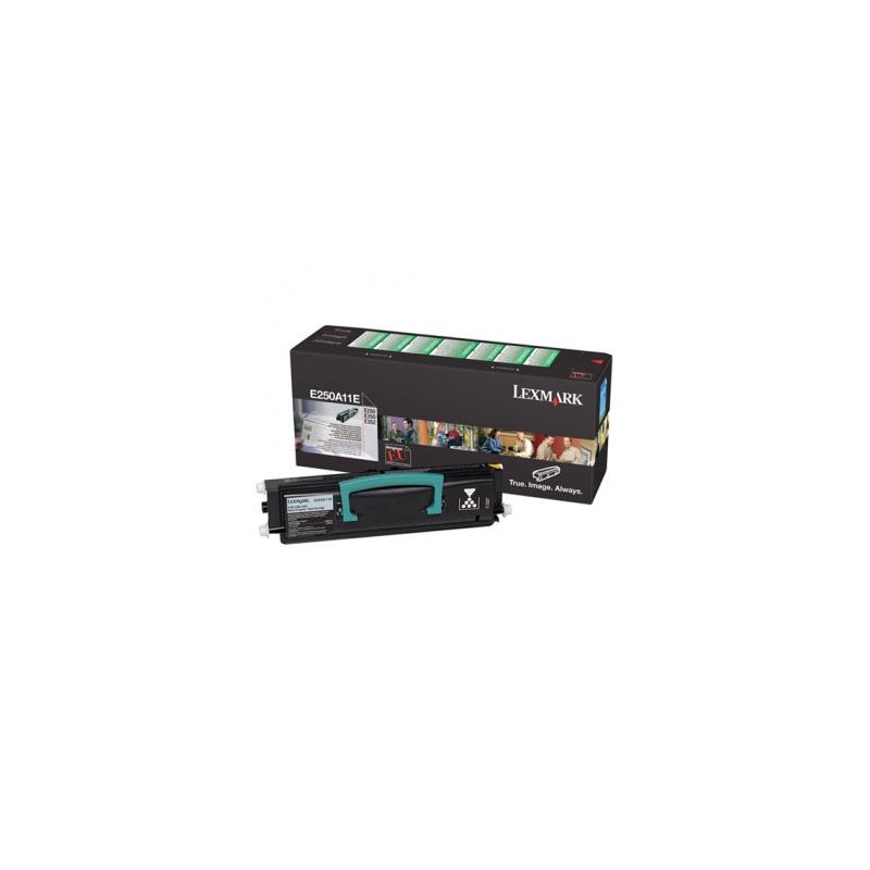 Lexmark oryginalny toner E250A11E, black, 3500s, return