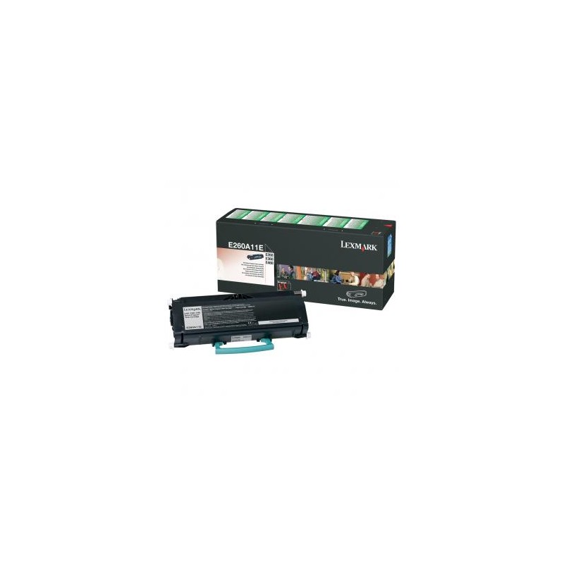 Lexmark oryginalny toner E260A11E, black, 3500s, return