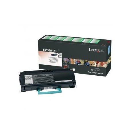 Lexmark oryginalny toner E260A11E, black, 3500s, return