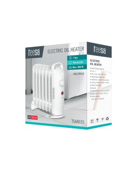 Teesa TSA8035 grzejnik elektryczny na olej Biały 800 W