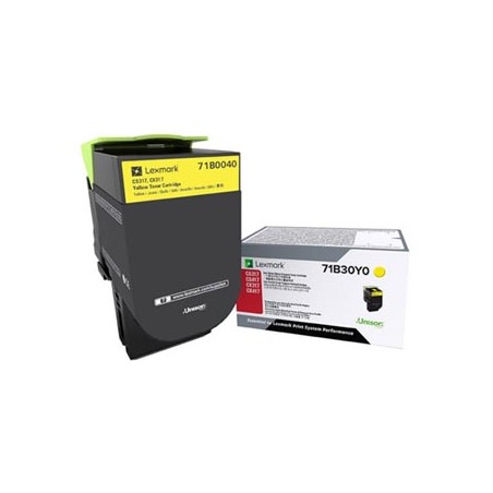 Lexmark oryginalny toner 71B0040, yellow, 2300s