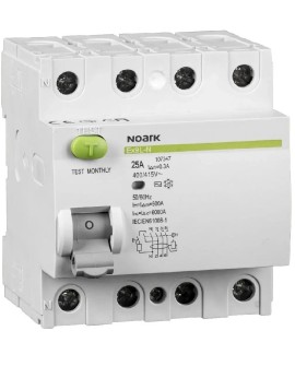 Noark Wyłączniki różnicowoprądowe Ex9L-N 4P 25A 30mA