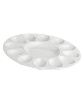 LA PORCELLANA BIANCA CONVIVIO Taca na jajka 26.5 cm