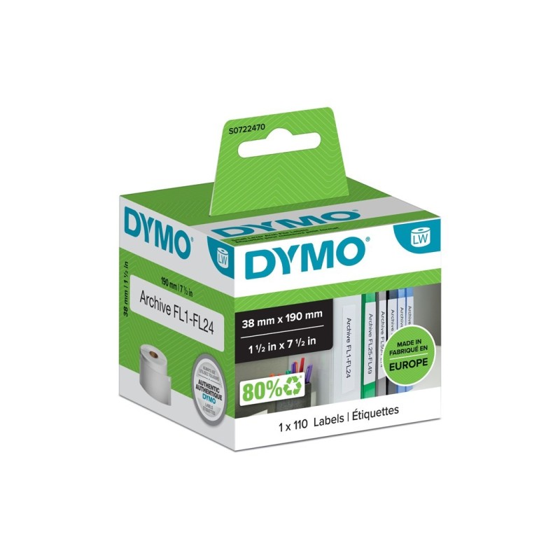 DYMO LW - Małe etykiety LAF podwieszane imiennych - 38 x 190 mm - S0722470