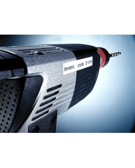 TAŚMA DYMO D1-12MM X 5,5M POLIESTROWA TRWAŁA CZARNY/BIAŁY