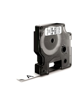 TAŚMA DYMO D1-12MM X 5,5M POLIESTROWA TRWAŁA CZARNY/BIAŁY