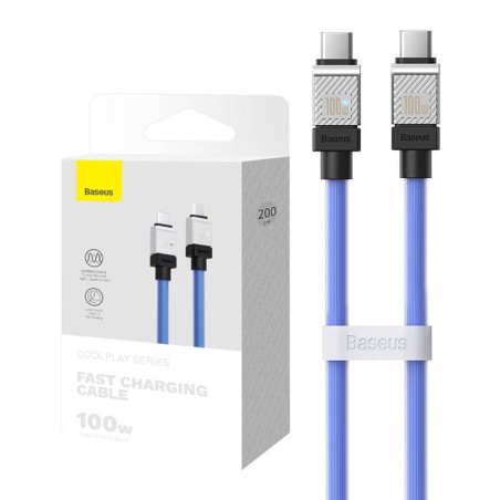 Kabel USB-C do USB-C Baseus CoolPlay 100W 2m (niebieski)