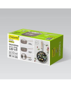 Rondel z pokrywką 18 cm 1,9L MAESTRO MR-4009-18S