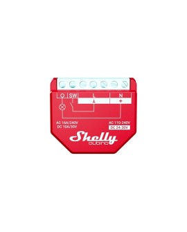 Shelly Qubino Wawe 1PM Mądry przełącznik Czerwony