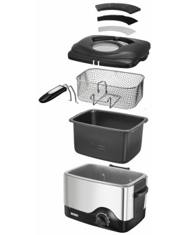 Unold Fryer Compact 1,5l 1200W srebrny (58615)