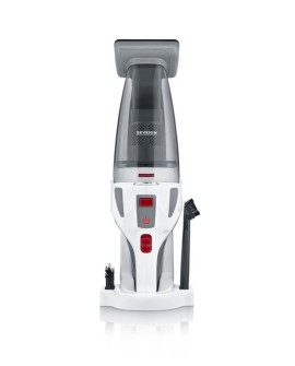 Severin HV 7146 okurzacz na kiju/szczotka elektryczna Bateria Suchy i Mokry UltraFine 120 W Szary, Czerwony, Biały 2,2 Ah