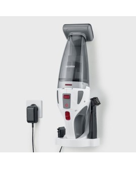 Severin HV 7146 okurzacz na kiju/szczotka elektryczna Bateria Suchy i Mokry UltraFine 120 W Szary, Czerwony, Biały 2,2 Ah