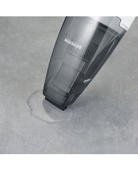 Severin HV 7146 okurzacz na kiju/szczotka elektryczna Bateria Suchy i Mokry UltraFine 120 W Szary, Czerwony, Biały 2,2 Ah