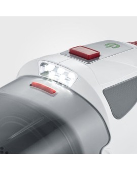Severin HV 7146 okurzacz na kiju/szczotka elektryczna Bateria Suchy i Mokry UltraFine 120 W Szary, Czerwony, Biały 2,2 Ah