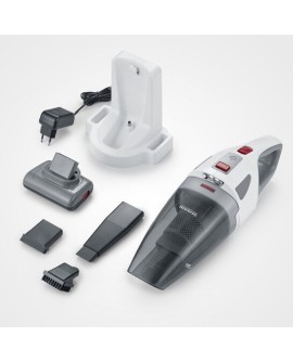 Severin HV 7146 okurzacz na kiju/szczotka elektryczna Bateria Suchy i Mokry UltraFine 120 W Szary, Czerwony, Biały 2,2 Ah