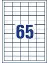 Avery 3666 samoprzylepne etykiety Prostokąt Na stałe Biały 6500 szt.