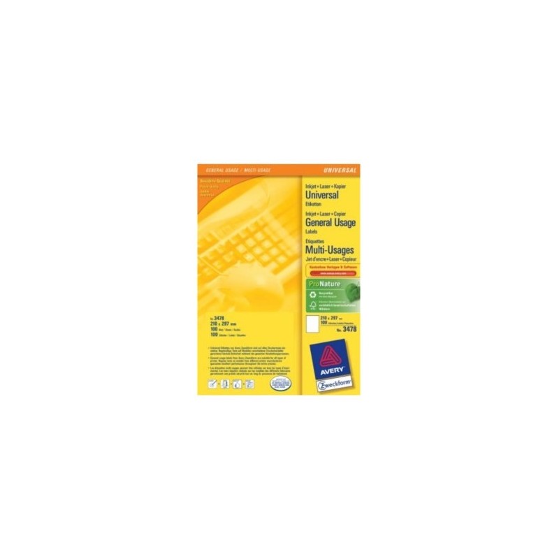 Avery Multi-Function Labels Biały