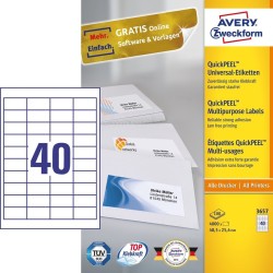 Avery 3657 samoprzylepne...