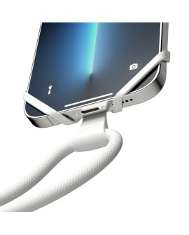 Vonmählen Infinity Plus pasek Telefon komórkowy Nylon, Silikon Biały