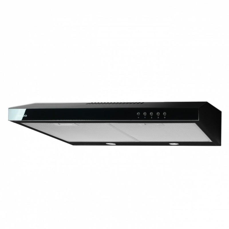 Okap podszafkowy AKPO WK-7 K GLASS 60 CZARNY/CZARNE SZKŁO (600mm kolor czarny) (WYPRZEDAŻ)