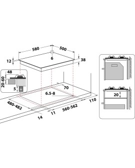Płyta gazowa Whirlpool AKM 268 IX (4 pola grzejne kolor inox)