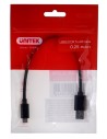 UNITEK KABEL USB-C - USB-A 3.1,M/M,0,25M, Y-C490BK