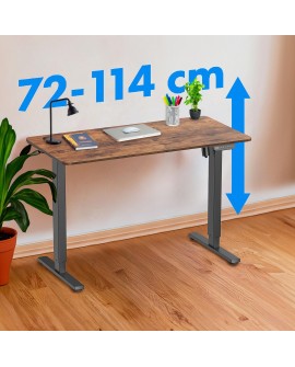Biurko stolik Ergo Office elektryczna regulacja wysokości, do pracy stojąco siedzącej, max wys 114cm, ER-451