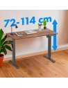 Biurko stolik Ergo Office elektryczna regulacja wysokości, do pracy stojąco siedzącej, max wys 114cm, ER-451