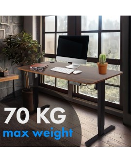 Biurko stolik Ergo Office elektryczna regulacja wysokości, do pracy stojąco siedzącej, max wys 114cm, ER-451