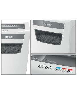 Leitz Niszczarka IQ Home Office P4, 10 kartek, 23 l kosz