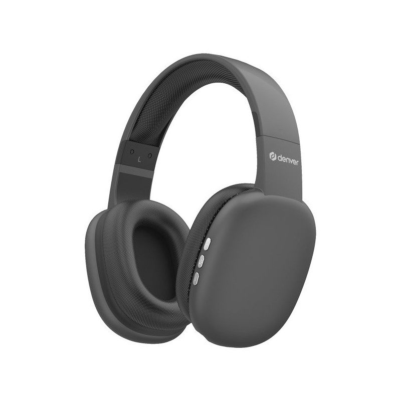 Denver BTH-252 słuchawki/zestaw słuchawkowy Bezprzewodowy Ręczny Połączenia/Muzyka/Sport/Codzienność Bluetooth Szary