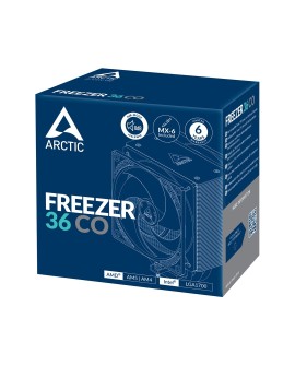 ARCTIC Freezer 36 CO Procesor Chłodnica powietrza 12 cm Czarny, Srebrny 1 szt.