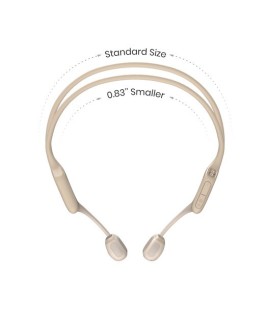 Słuchawki bezprzewodowe kostne Shokz OpenRun Pro Mini USB-A beżowe (WYPRZEDAŻ)