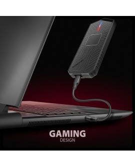 Obudowa SSD M.2 AXAGON EEM2-GAM, USB-C 10Gbps - NVMe & SATA SSD GAME M.2 box, bez skrótów