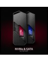 Obudowa SSD M.2 AXAGON EEM2-GAM, USB-C 10Gbps - NVMe & SATA SSD GAME M.2 box, bez skrótów
