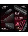 Obudowa SSD M.2 AXAGON EEM2-GAM, USB-C 10Gbps - NVMe & SATA SSD GAME M.2 box, bez skrótów
