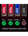 Obudowa SSD M.2 AXAGON EEM2-GAM, USB-C 10Gbps - NVMe & SATA SSD GAME M.2 box, bez skrótów