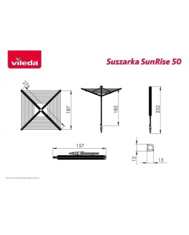 Suszarka zewnętrzna Vileda Sun-Rise