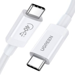 Kabel USB-C do USB-C UGREEN USB4, 40Gbps, 0.8m 	US506-40113 (biały)
