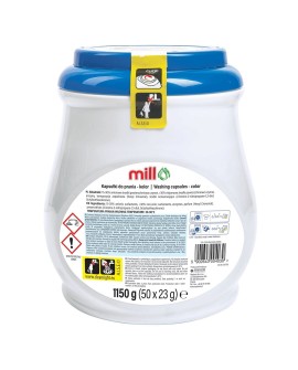 MILL PROFFESIONAL Duo Caps kapsułki do prania kolorowych ubrań Color 50 szt.