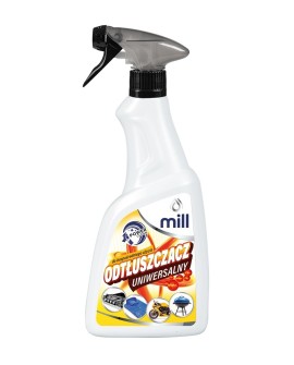 MILL CLEAN odtłuszczacz Uniwersalny Odplamiacz na tłuste plamy. Produkt do odzieży, tworzyw sztucznych. 555 ml.