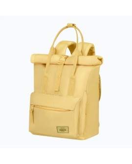 American Tourister Urban Groove Pastels Roll Top Backpack Pastel Yellow