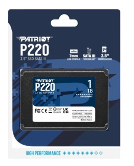 SSD PATRIOT P220 1TB SATA 2,5"